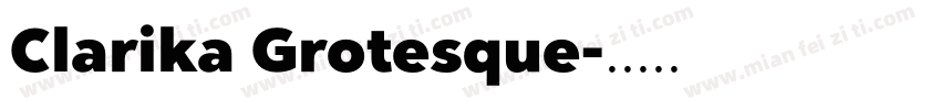 Clarika Grotesque字体转换